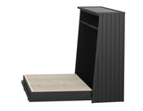 New Age Pet ECOFLEX X-Large Murphy Style Dog Bed with Memory Foam Cushion, Removable Cover, and Compact Fold-Away Design, Easy Assembly, Durable Wood Plastic Composite, Espresso Black New Age Pet