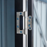 Okak 8 X 3.4 Ft Firewood Storage Shed, Outdoor Firewood Rack, Outdoor Storage Shed with Log Holder, Firewood Shelter for Patio,Dark Grey Okak