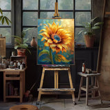 Natuyalo Paint by Numbers Kit for Adults - Sunflower DIY Adult Paint by Number Kits Flowers Acrylic Canvas Painting for Adults Beginners Art Crafts Without Frame, 16x20 Inch Natuyalo
