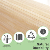 Art3d 48 x 96 Inch Natural Bamboo Wall Panel for Interior Wall Decor, Flexible Pole Wrap Wainscoting Wall Cladding Paneling for Living Room, Bedroom, Office, Kitchen Island, Light-carbonized Art3d