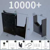 Biometric Gun Safe for Nightstand, Desk, Bedside Mounted, Auto Open Pistol Safe, Drawer Handgun Safe with Internal LED light, Silent mode, Quick Access Gun Lock Box with Fingerprint, PIN Code, Key XDeer