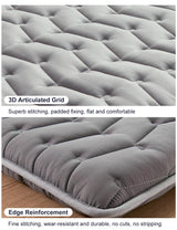 Vibe bear Premium Foam Japanese Futon Floor Mattress Twin Size 39"x 80",100% High Density Foam Comfortable Floor Mattress,3.5" Thicken Foldable Sleeping Pad,Dormitory Tatami Mat(Gray) Vibe bear