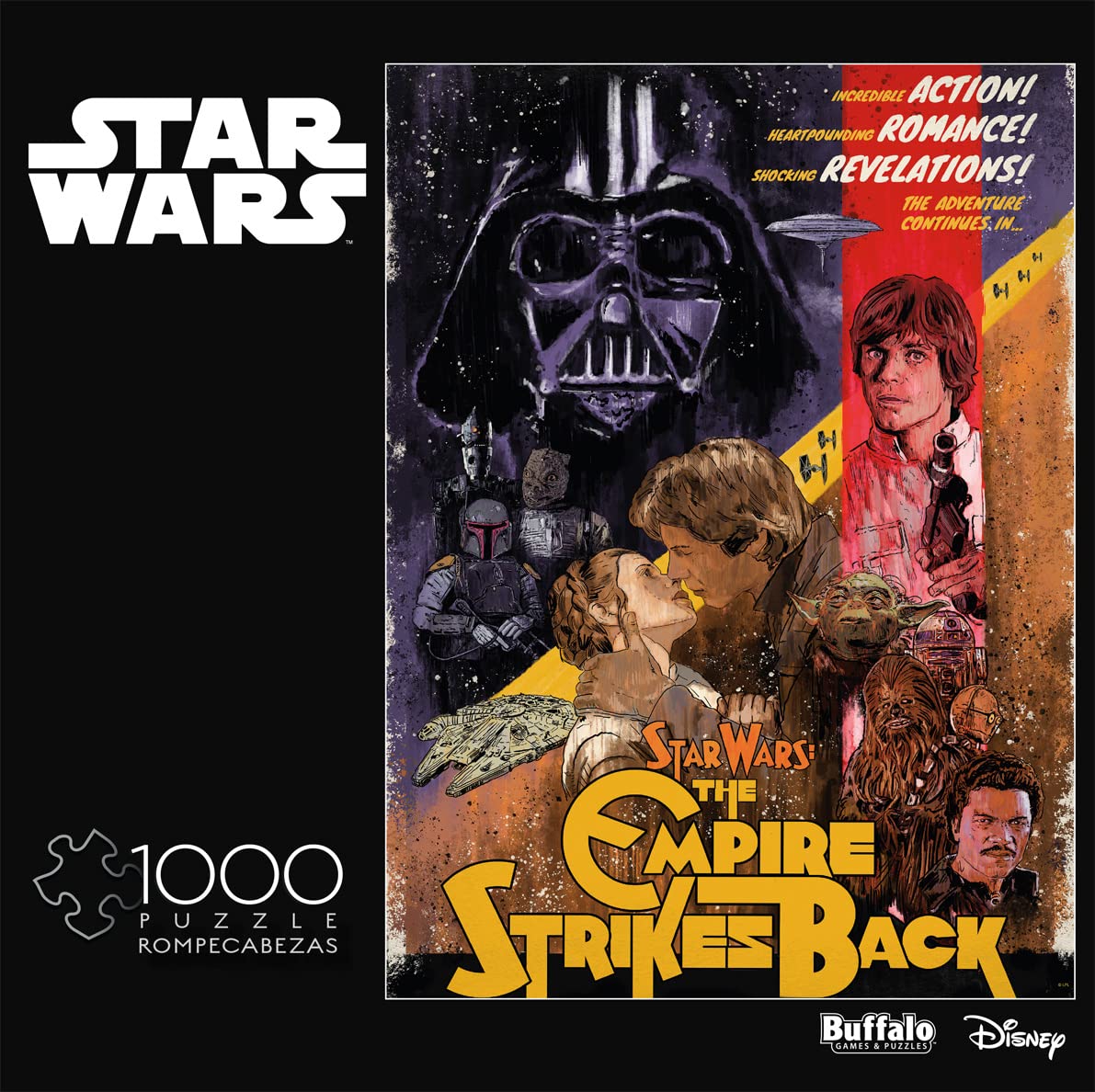 Buffalo Games - Star Wars - : Shocking Revelations - 1000 Piece Jigsaw Puzzle for Adults -Challenging Puzzle Perfect for Game Nights - Finished Size is 26.75 x 19.75 Buffalo Games