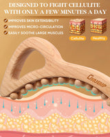 ONUEMP Wood Therapy Massage Tools, Cellulite Massager Body Slim Brush, Maderoterapia Kit Colombiana for Lymphatic Drainage, Body Sculpting, Myofascial Release, Deep Tissue ONUEMP