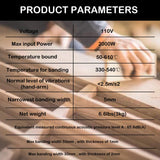 HayWHNKN Woodworking Portable Edge Bander Banding Machine Curve Straight Edge Bander 110V HayWHNKN