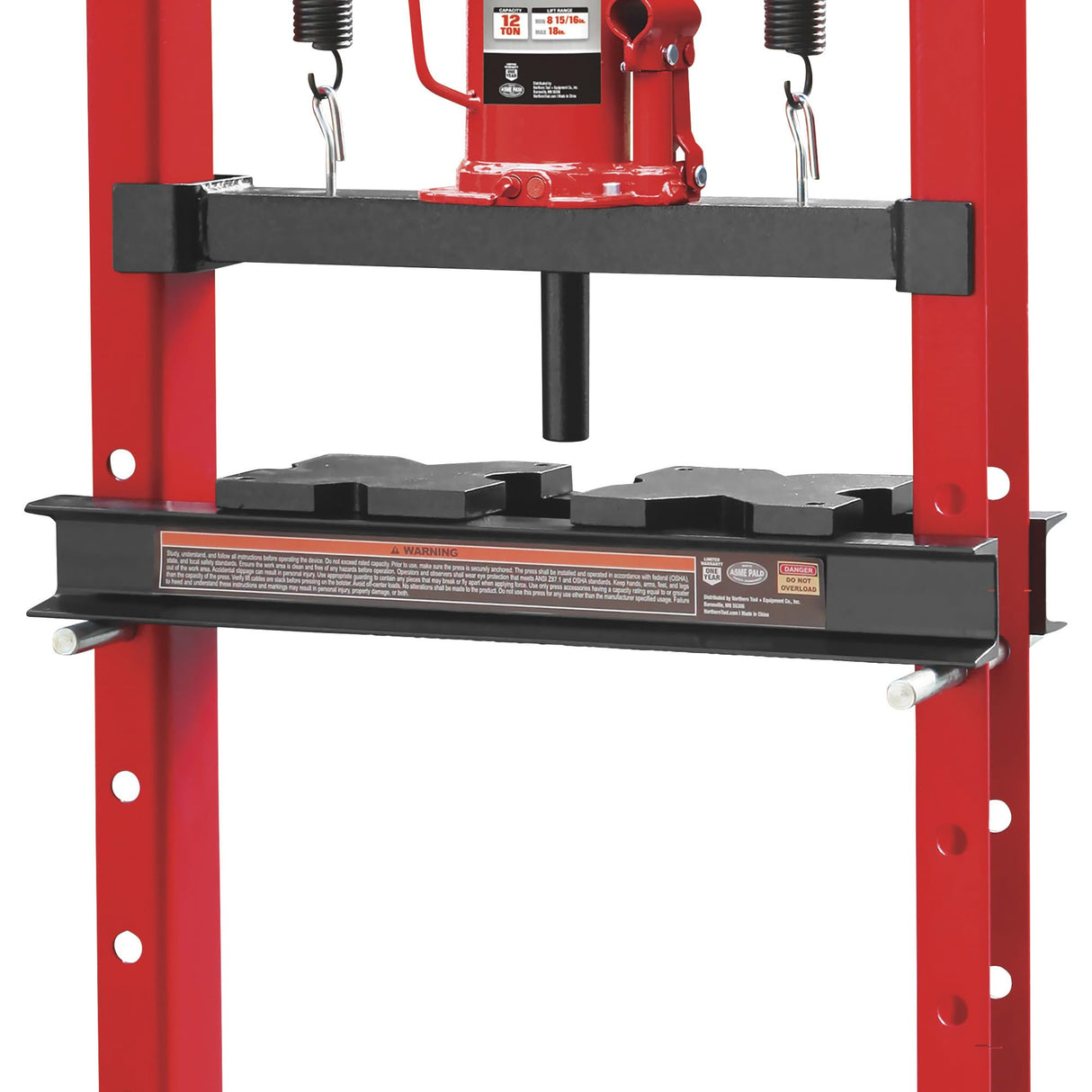 Strongway 12-Ton Hydraulic Shop Press Strongway