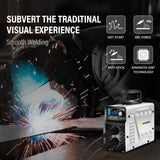 SSIMDER Stick Welder, Welding Machine 110v/220v 130A 2 In 1 Hot Start/ARC Force/LIFT TIG Welding Machine, Mini Portable ARC200S Small Anti-Stick Welder with Smart LCD IGBT Digital Welder S SIMDER