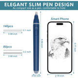 Foyucool Electric Eraser, Battery Operated Automatic Pencil Eraser with 220 Erasers Refills, 2 Erasers Sizes, Comfort Grip Art-Eraser for Drawing, Ideal for Artists, Students, Sketch, Engineers, Blue Foyucool
