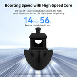 ANYCUBIC High Speed 3D Printer Filament 1.75mm, Print Up to 10X Faster, Rapid PLA Filament with High Prints Quality, Dimensional Accuracy +/- 0.02mm, Print with Most FDM 3D Printers, 1KG Spool, Black ANYCUBIC