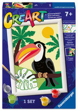 Ravensburger CreArt Toucan in Jungle Paint by Numbers Kit for Kids - 25970 - Painting Arts and Crafts for Ages 7 and Up Ravensburger