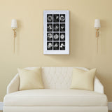 MELANNCO 12-Opening Wall Mount Frame Picture Collage, White MELANNCO