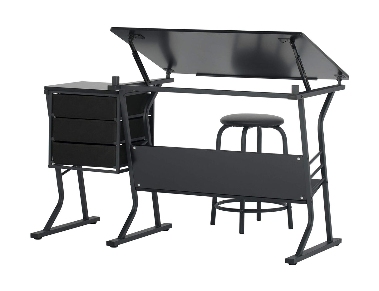 SD STUDIO DESIGNS Eclipse Craft Center in Black / Black 13365 SD STUDIO DESIGNS
