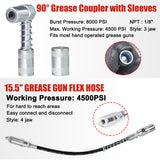 AutoWanderer Tool Grease Gun Tip | 9-Piece Grease Coupler Kit Quick Connect Grease Gun Fittings | Complete Lube Accessories with Pouch AutoWanderer Tool