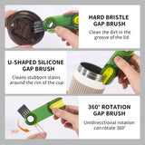 3 in 1 Cup Lid Gap Cleaning Brush Set, Multifunctional Insulation Bottle Cleaning Tools, Mutipurpose Tiny Silicone Cup Holder Cleaner, Home Kitchen Cleaning Tools vidonio