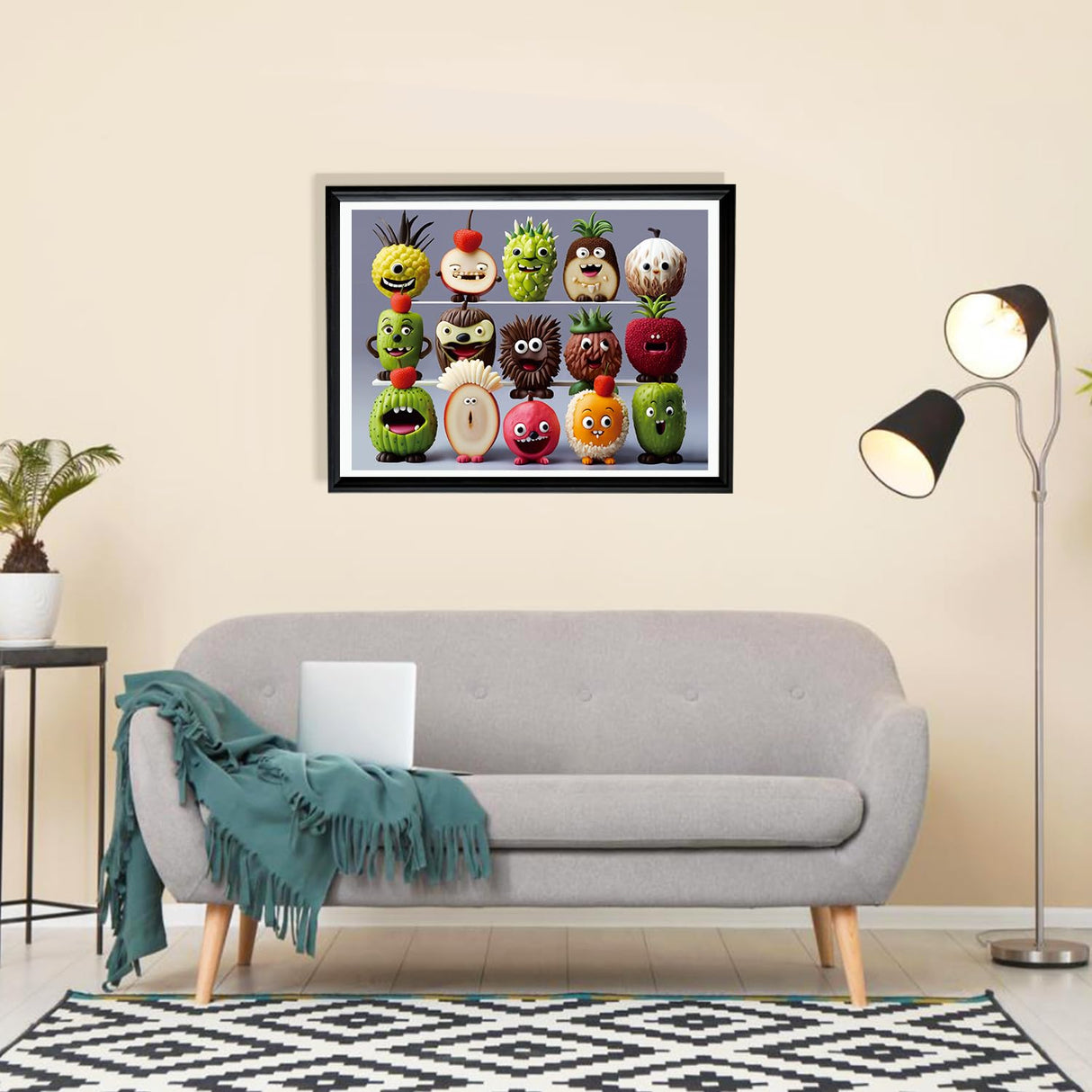 500 Pieces Jigsaw Puzzles for Adults and Teens and Kids Family Happy Games Puzzle Monster Series (Happy Fruits) fishwisdom