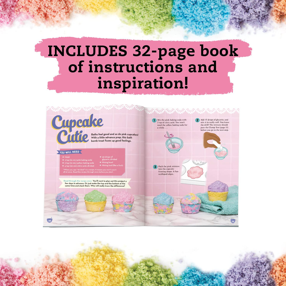 KLUTZ Bath Bomb Scented Bakery Craft Kit Klutz