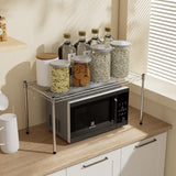 YSSOA 1-Tier Shelving Unit, 29.92" W x 13.78" D x 14.96" H Steel Organizer Wire Rack, Chrome, 2 Pack YSSOA