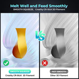 Creality Silk PLA Filament Multicolor, Smooth, Silky 3D Printer Filament 1.75mm, +/-0.02mm, Enhanced Printability, 3D Printing Filament 1KG/2.2lb (Yellow-Blue) Creality