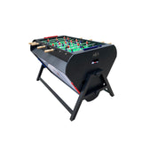 KICK Triplex 55″ Telescopic Rods 3-in-1 Swivel Multi Game Table (Black) - Combo Game Table Set - Billiards, Air-Hockey and a Foosball for Home, Game Room, Friends and Family! KICK