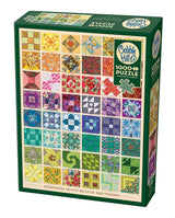 Cobble Hill 1000 Piece Puzzle - Common Quilt Blocks - Sample Poster Included Cobble Hill Puzzle Company Ltd.