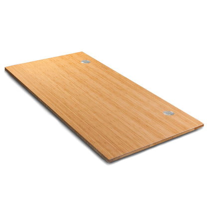 VWINDESK 60 x 30 x 1 Inch 100% Solid Bamboo Desk Table Top Only,for Standing Desk Home Office Desk with 60mm Grommets(Right Angle)