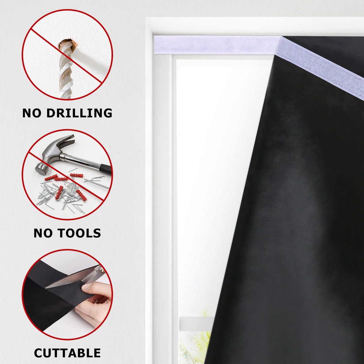 LazBlinds 100% Blackout Roller Shades, No Tools No Drill Cordless Blinds for Windows, Thermal Insulated UV Protection Privacy Window Shades for Bedroom (36''W x 72''H, Cream) LazBlinds