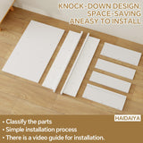 HAIDAIYA 14'' * 24'' Recessed Medicine Cabinet Wall Niche Wood, 3-Tier Bathroom Niche Insert for Drywall, in Wall Shelf Medicine Cabinets Replacement, for Living Room, Bathroom Storage, White HAIDAIYA