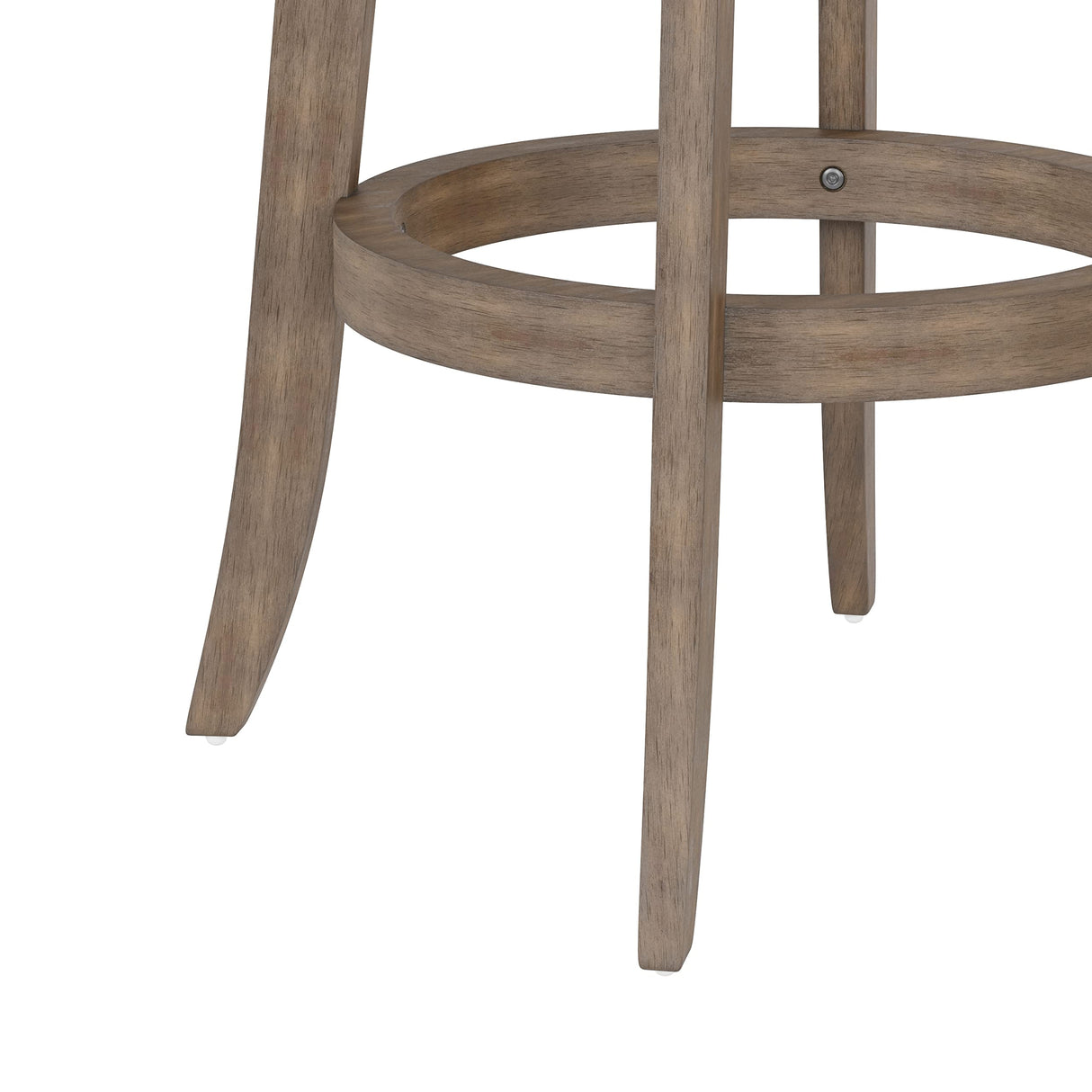 Hillsdale 29.5" Savana Wood Swival Bar Height Stool, Brown Gray Hillsdale