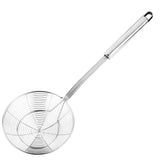 Hiware Solid Stainless Steel Spider Strainer Skimmer Ladle for Cooking and Frying, Kitchen Utensils Wire Strainer Pasta Strainer Spoon, 5.4 Inch HIWARE