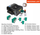 INTSUPERMAI 3D Vacuum Sublimation Heat Press Machine Muti-fuction Sublimation Machine Kit with 9 Pieces Rubber Clamp 2 Heat Resistant Tape for Mugs Transfering Printing 2800W INTSUPERMAI