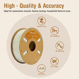 ERYONE Alloy Material PC/ABS Filament 1.75mm +/- 0.03mm, 3D Printing Filament PC/ABS 1kg Spool (2.2LBS), White ERYONE