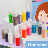 TNOONE Sand Art Kits for Kids,Crafts for Girls Ages 6-8,Princess DIY Creative Learning Toys,Ideal Gifts for Boys TNOONE