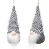 Christmas Tree Hanging Gnomes Ornaments Set of 10, Swedish Handmade Plush Gnomes Santa Elf Hanging Home Decorations Holiday Decor Funoasis