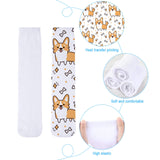 Geyoga 8 Pairs Blanks White Sublimation Socks 15.7 Inch Personalized Printable Polyester Socks Athletic Socks for Men Women Winter People DIY Gifts Personalized Socks Decoration Party Favors Geyoga