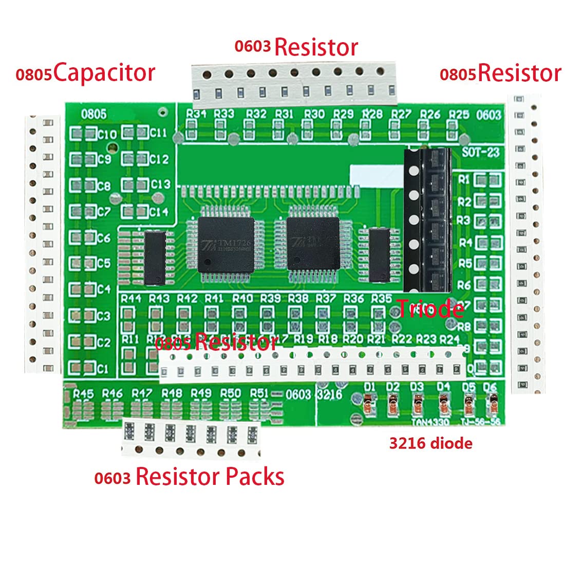 Gikfun DIY SMD/SMT Components Practice Board Soldering Skill Training Kit AE1173 Gikfun