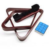 MoyanSuper Solid Wood Pool Ball Triangle Rack, Pool Table Ball Holder Positioning Rack,2-1/4" Pool Ball Rack (Burgundy Triangle & Diamond Rack) MoyanSuper