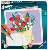 Ravensburger Relax CreArt Tulip Bouquet Paint by Numbers Kit | Perfect DIY Art Gift for Adults, Stress Relief, and Creative Hobby Ravensburger