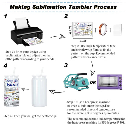 Muwnrol 8 Pack 16 Oz Sublimation Can, Stainless Steel Double Layer Vacuum Insulation Sublimation Cups, Sublimation Beer Can, 16 Oz Sublimation Tumblers (White Rainbow)