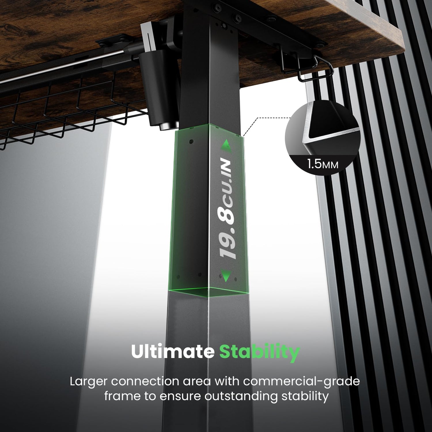 SIAGO Electric Standing Desk Adjustable - 48 x 24 Inch Sit Stand up Desk with Cable Management - 3 Memory Preset Adjustable Height Desk Computer Home Office Desk SIAGO