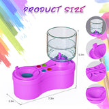 Paint Brush Cleaner, Painting Station for Kids Adult Artist, Paint brushes Cleaner Tool with Drain and Brush Holder-Paint Brush Rinser for Arylic,WaterColor-Water Based Paints,Drawing and Art Supplies ACGASK
