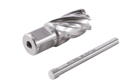 ACTOOL 7/8" Diameter × 1" Depth of Cut HSS ANNULAR Cutter with 3/4'' Weldon Shank ACTOOL