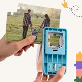 Talltalk DIY Photo Puzzle Maker Set Jigsaw Puzzle Puncher with Adhedive Foams and Stroage Bags Photo Cutter Machine for Personalized Customized Pictures Making Tool Talltalk