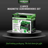 SWANLAKE 118PCS Magnetic Screwdrivers Set With Plastic Ranking,Tools For Men (118PCS) SWANLAKE GARDEN TOOLS
