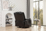 LITVZ Recliner with Lift Assist for Seniors, Heavy Duty Lay Flat Recliner 180-Degree, Dual Motor Power Stand Up Lift Chair with Massage and Heat, Infinite Position Electric Recliner Chair for Elderly LITVZ