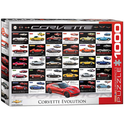 EuroGraphics Corvette Evolution Jigsaw Puzzle (1000-Piece) , Blue