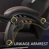 Waleaf Big and Tall Gaming Chair for Adults with Footrest, 400lbs Weight Capacity Video Game Chairs for Office, Ergonomic Computer Gaming Chair with Lumbar Support and Headrest (Red) Waleaf