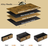 Coffee Bar Stand Station Cart with Storage Drawer -3 Tier, Extended Worktop Coffee Table, Farmhouse Corner Bar Cabinet for Small Spaces, Barkers Rack & Home Bar for Kitchen , Entryway, Living Room X-cosrack