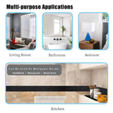 10M Black Wood Grain Removable PVC Waterproof Border Wall Decor Removable Self Adhesive Kitchen Bathroom Tiles Sticker Wallpaper 4.2x390 Teemall