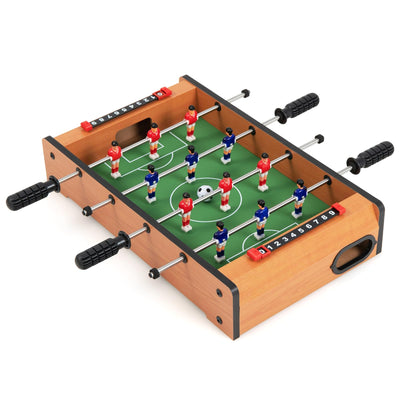Giantex 20" Foosball Table, Easily Assemble Wooden Mini Foosball Table Top w/Footballs, Soccer Table for Arcades, Game Room, Bars, Parties, Family Night