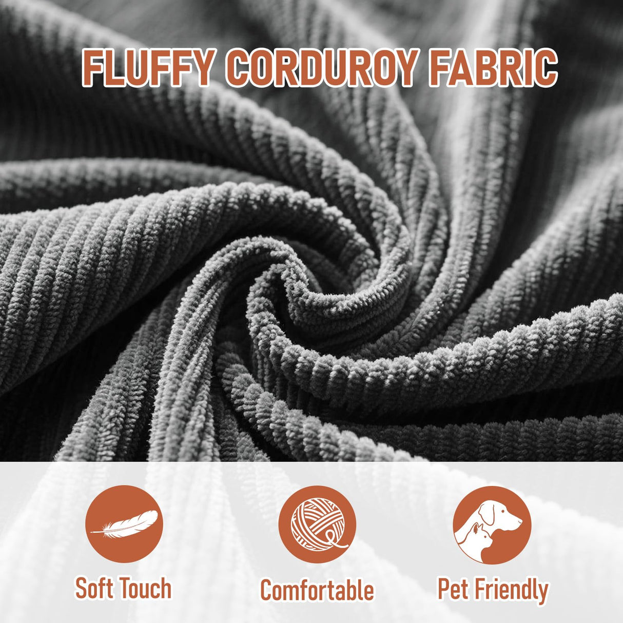 Vellorise Folding Sofa Bed, Convertible Sleeper Chair with Back Support and Pillow Futon, Foldable Couch for Living Room/Guest Use/Home Office, Foldable Chair Bed for Adults, Dark Gray Vellorise